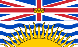 British Columbia province flag